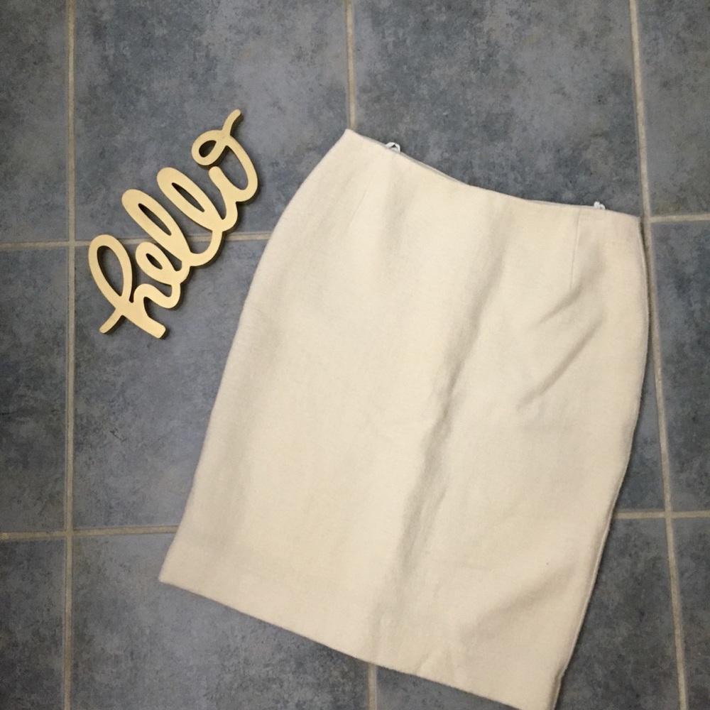 Oscar De La Renta Wool Silk Skirt 6 NWOT - Picture 2 of 8